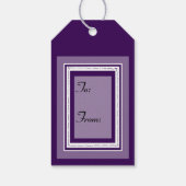 Elke kleurkerstboom die u kunt aanpassen cadeaulabel (Achterkant)