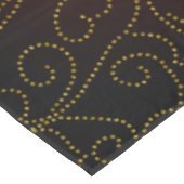 Elke kleurloze zwarte ombre Two Gold Reindeer Holi Tafelkleed (Gekanteld)