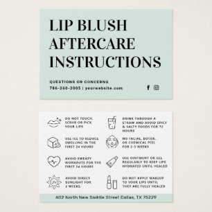 Elke Kleurmenvlek Lip Blush Lip Tattoo Aftercare K Visitekaartje