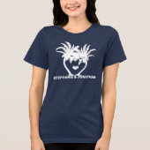 Elke kleurpalmboomkleuring Tri-Blend shirt (Voorkant)