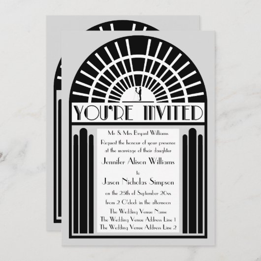 Elke kleurrijke decoratie in deco-stijl kaart (Voorkant / Achterkant)