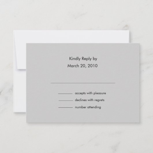 Elke kleurstreep met Silver Stars Response-Kaart RSVP Kaartje (Achterkant)