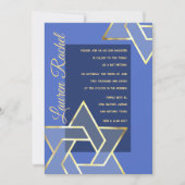 Elke kleurvlek Mitzvah Large Gold Star van David Kaart (Voorkant)