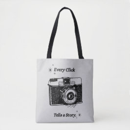 Elke klik vertelt een verhaal | Fotografie totebag Tote Bag