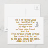 Elke knie moet instappen briefkaart (Voorkant / Achterkant)