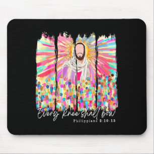 Elke Knie Zal Buigen Christelijke Jezus Bijbelvers Muismat