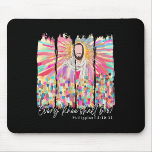 Elke Knie Zal Buigen Christelijke Jezus Bijbelvers Muismat