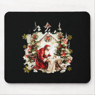 Elke Knie Zal Buigen Funny Knielende Kerstman Baby Muismat
