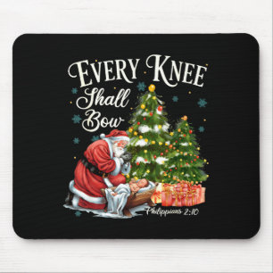 Elke Knie Zal Buigen Kerstman Kerststal Scene Muismat