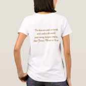 Elke Knie Zal Buigen T-Shirt (Achterkant)
