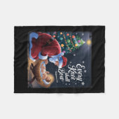 Elke knie zal Jezus buigen Christelijk Kerstman Ch Fleece Deken (Voorkant (Horizontaal))