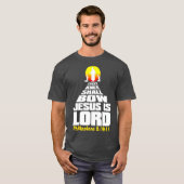 Elke knie zal Jezus verslaan is Lord Christelijk T-shirt (Voorkant volledig)
