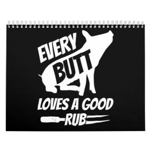 Elke knul houdt van een goed rub grappig varkensva kalender