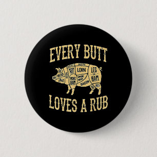 Elke knul houdt van een goede roofzuchtige varkens ronde button 5,7 cm