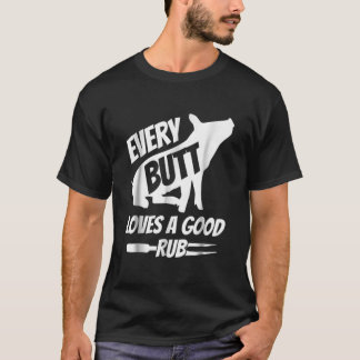 Elke knuppel houdt van een goed rub grappig varken t-shirt