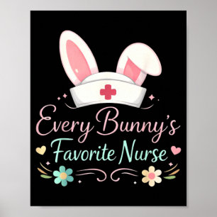 Elke Konijns Favoriete Verpleegster Cute Bunny Ver Poster