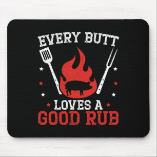 Elke kont houdt van een goede wrijf BBQ grillen ba Muismat