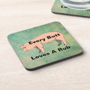 Elke kont houdt van een wrijfdrank coaster bier onderzetter