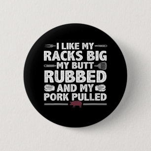 Elke kont houdt verdient een goede wrijfvlees BBQ  Ronde Button 5,7 Cm