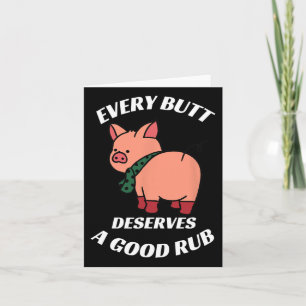 Elke kont verdient een goede wrijf grillen slager kaart