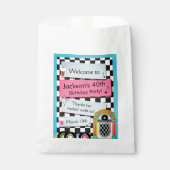 Elke leeftijd, 1950 is Diner Birthday Dank je wel Bedankzakje (Voorkant)