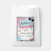 Elke leeftijd, 1950's Retro Birthday Bedankzakje (Voorkant)