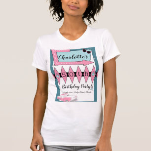 Elke leeftijd, 1950's Retro Birthday T-shirt