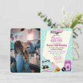 ELKE LEEFTIJD - 1950's Retro Diner Verjaardagsuitn Kaart (Staand voorkant)