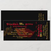 elke leeftijd, 26e, Uitnodigingskaart stijl, Verja Kaart (Voorkant / Achterkant)