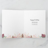 Elke leeftijd 3 fotocollage gepersonaliseerde boho kaart (Binnen)