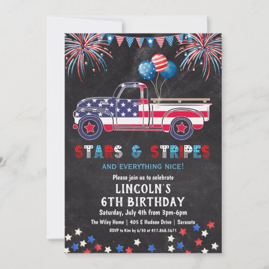 ELKE LEEFTIJD - 4 juli uitnodiging van de partij (Voorkant)