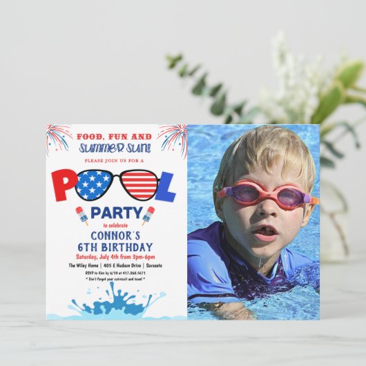 ELKE LEEFTIJD - 4 juli uitnodiging van de partij (Staand voorkant)