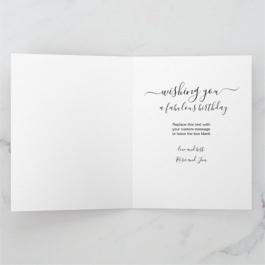 Elke leeftijd 5 Fotocollage Stone Aangepaste Birth Kaart (Binnen)