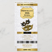 Elke leeftijd, 60e, Uitnodigingskaart Verjaardagsv Kaart (Voorkant / Achterkant)