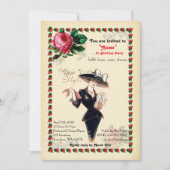 elke leeftijd, 60e, Verjaardag Party vrouw, Gatsby Kaart (Voorkant)