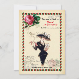 elke leeftijd, 60e, Verjaardag Party vrouw, Gatsby Kaart