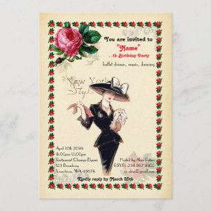 elke leeftijd,60th,Birthday Party-vrouw,Gatsby, Ar Kaart