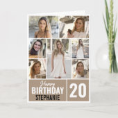 Elke leeftijd 7 collage | Foto Verjaardag Kaart (Voorkant)