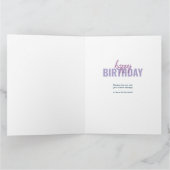 Elke leeftijd 8 Foto Collage op persoonlijke titel Kaart (Binnen)