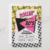 ELKE LEEFTIJD 90s retro geruite houndstooth alsof Kaart (Voorkant)