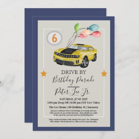 ELKE LEEFTIJD - Aandrijving door Virtual Boy Birth Kaart (Voorkant / Achterkant)