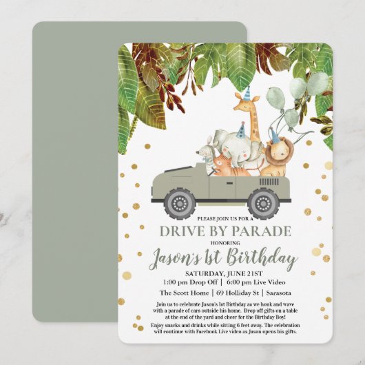 ELKE LEEFTIJD - Aandrijving door Virtual Boy Birth Kaart (Voorkant / Achterkant)