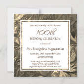 ELKE LEEFTIJD Abstract Beige verjaardag Magnetische Uitnodiging (Voorkant)