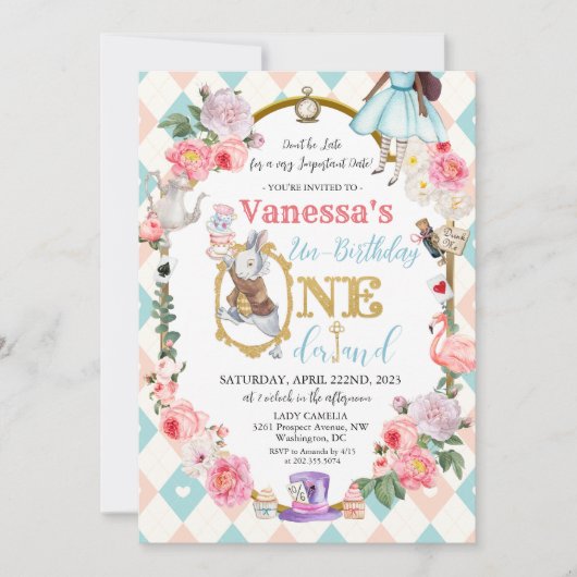 ELKE LEEFTIJD - Afrikaanse Amerikaanse Alice in Wo Kaart (Voorkant)