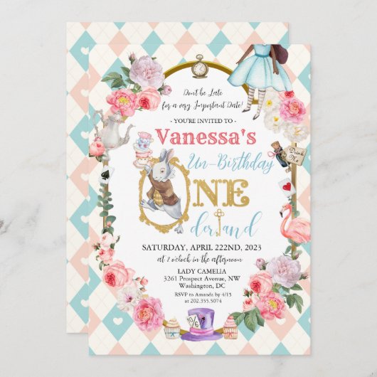 ELKE LEEFTIJD - Afrikaanse Amerikaanse Alice in Wo Kaart (Voorkant / Achterkant)