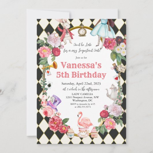 ELKE LEEFTIJD - Afrikaanse Amerikaanse Alice in Wo Kaart (Voorkant)