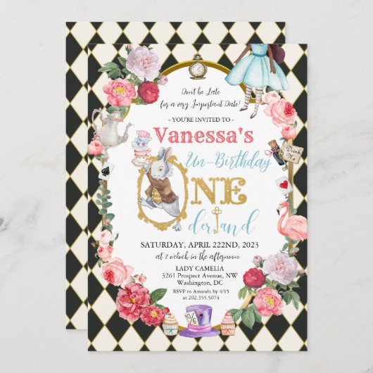 ELKE LEEFTIJD - Afrikaanse Amerikaanse Alice in Wo Kaart (Voorkant / Achterkant)