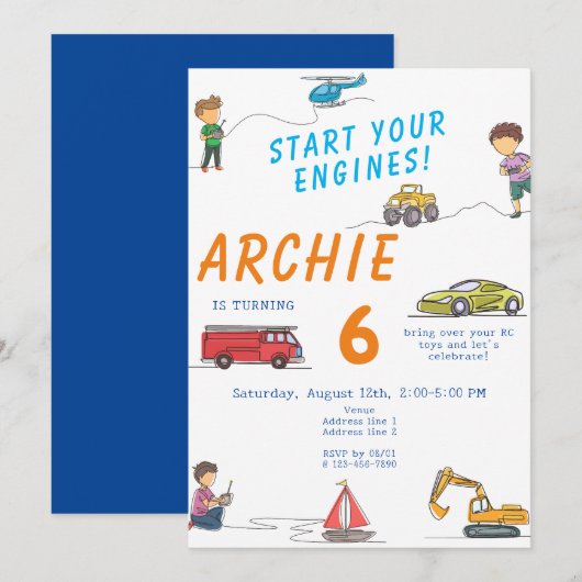 Elke leeftijd Afstandsbediening RC Auto Motor Kids Kaart (Voorkant / Achterkant)