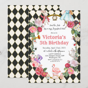 ELKE LEEFTIJD - Alice in Wonderland Verjaardag Kaart