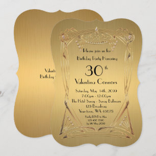 Elke leeftijd, Birthday Woman, art deco, gatsby, g Kaart